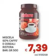 Ristora - Miscela 60% Caffe' E Cereali