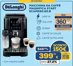 De Longhi - Macchina Da Caffé Magnifica Start ECAM220.60.B