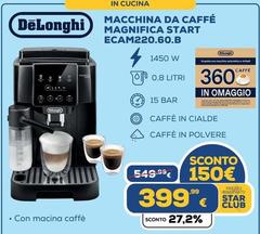 De Longhi - Macchina Da Caffé Magnifica Start ECAM220.60.B De Longhi - Macchina Da Caffé Magnifica Start ECAM220.60.B