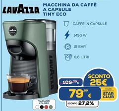 Lavazza - Macchina Da Caffè A Capsule Tiny Eco Lavazza - Macchina Da Caffè A Capsule Tiny Eco