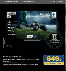 Haier - Smart Tv H65M80FUX
