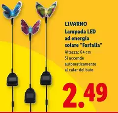 Livarno - Lampada Led Ad Energía Solare "Farfalla"