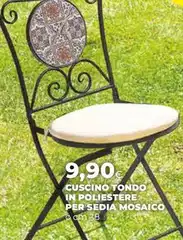 Cuscino Tondo In Poliestere Per Sedia Mosaico Cuscino Tondo In Poliestere Per Sedia Mosaico