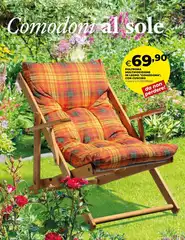 Poltrona Multiposizione In Legno ''Comodona'' Con Cuscino Poltrona Multiposizione In Legno ''Comodona'' Con Cuscino