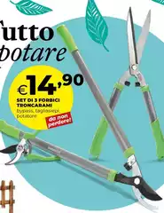 Set Di 3 Forbici Troncarami Set Di 3 Forbici Troncarami
