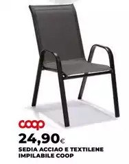 Coop - Sedia Acciao E Textilene Impilable Coop - Sedia Acciao E Textilene Impilable