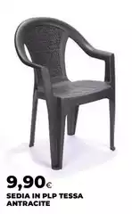 Sedia In Plp Tessa Antracite Sedia In Plp Tessa Antracite