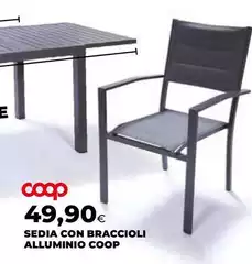 Coop - Sedia Con Braccioli Alluminio Coop - Sedia Con Braccioli Alluminio