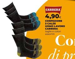 Carrera - Confezione 3 Calze Uomo Lavoro