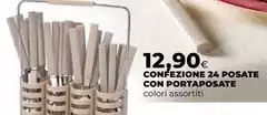 Confezione 24 Posate Con Portaposate Confezione 24 Posate Con Portaposate