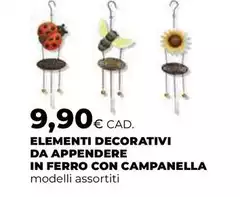 Elementi Decorativi Da Appendere In Ferro Con Campanella