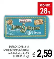 Latteria Soresina - Burro Soresina Latte Panna Latteria Soresina - Burro Soresina Latte Panna