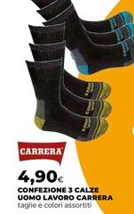 Carrera - Confezione 3 Calze Uomo Lavoro