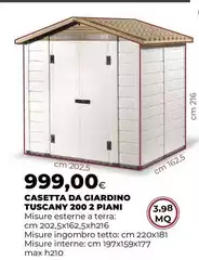 Garofalo - Casetta Da Giardino Tuscany 200 2 Piani