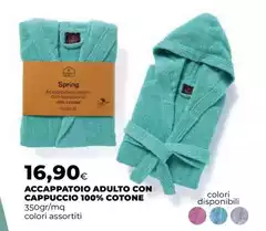 Accappatoio Adulto Con Cappuccio 100% Cotone Accappatoio Adulto Con Cappuccio 100% Cotone