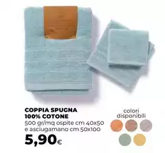 Coppia Spugna 100% Cotone