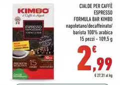 Kimbo - Cialde Per Caffè Espresso Formula Bar