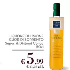 Sapori & piaceri - Liquore Di Limone Cuor Di Sorrento Sapori & piaceri - Liquore Di Limone Cuor Di Sorrento