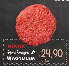 Lem Carni - Novita Hamburger Di Wagyu 