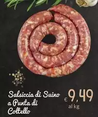 Salsiccia Di Suino A Punta Di Coltello