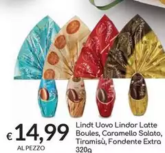 Lindt -  Uovo Lindor Latte Boules