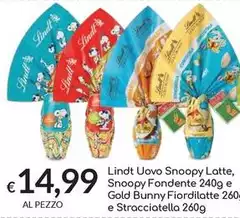 Lindt -  Uovo Snoopy Latte