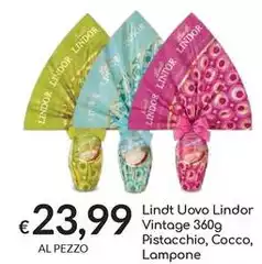 Lindt -  Uovo Lindor Vintage Pistacchio