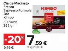 Kimbo - Cialde Macinato Fresco Espresso Formula Bar Kimbo - Cialde Macinato Fresco Espresso Formula Bar