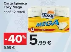 Foxy - Carta Igienica Mega Foxy - Carta Igienica Mega