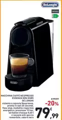 De Longhi - Macchina Caffè Nespresso Essenza