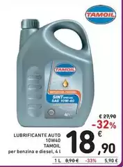 Tamoil - Lubrificante Auto 10W40
