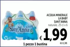 Sant'anna - Acqua Minerale La Baby Sant'anna - Acqua Minerale La Baby
