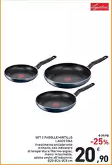 Lagostina - Set 3 Padelle Mirtillo