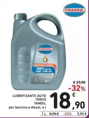 Tamoil - Lubrificante Auto 10w40