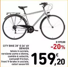Denver - City Bike 28" O 26" 6V Denver - City Bike 28" O 26" 6V