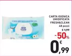 Fresh & Clean - Carta Igienica Umidificata