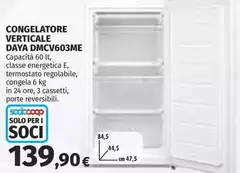 Daya - Congelatore Verticale Dmcv603me