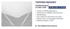 Topper Memory Matrimoniale Topper Memory Matrimoniale