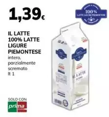 Piemonte miele - Il Latte 100% Latte Ligure