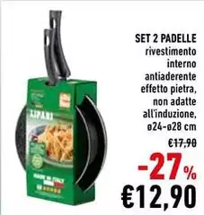 Pietra - Set 2 Padelle