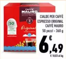 Caffè mauro - Cialde Per Caffè Espresso Original