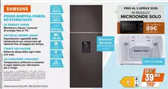 Samsung - RT47CB6736C2 Frigorifero Doppia Porta BESPOKE AI Libera Installazione Con Congelatore Wifi 462 L Classe E, Cotta Charcoal