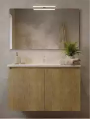 Mobile Da Bagno Sospeso Vegas Finitura Rovere