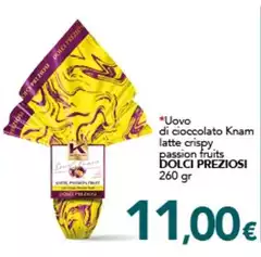 Dolci Preziosi - Uovo Di Cioccolato Knam Latte Crispy Passion Fruits
