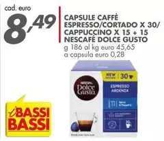 Nescafé - Capsule Caffè Espresso/Cortado X 30/Capuccino X 15+15