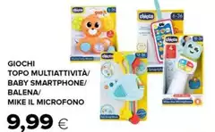 Chicco - Giochi Topo Multiattività/ Baby Smartphone/balena/ Mike Il Microfono