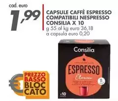 Consilia - Capsule Caffè Espresso Compatibili Nespresso