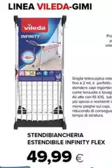 Vileda - Stendibiancheria Estendibile Infinity Flex Vileda - Stendibiancheria Estendibile Infinity Flex