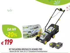 Kombo - Kit Rasaerba Brushless  Pro