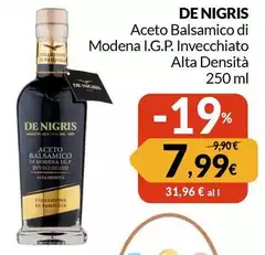 De nigris - Aceto Balsamico Di Modena I.G.P. Invecchiato Alta Densità De nigris - Aceto Balsamico Di Modena I.G.P. Invecchiato Alta Densità